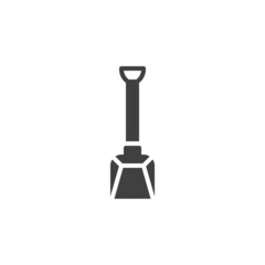 Square shovel vector icon
