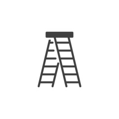 Step ladder vector icon