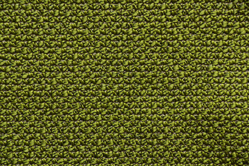 Green fabric as a background, carpet close-up, green
