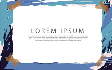 Paper ripped frame with space text background