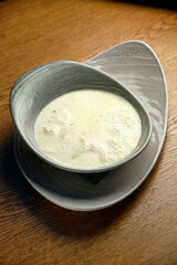 Homemade chicken soup with noodles