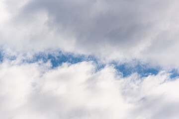 Sky (copy space) and clouds. Spring.