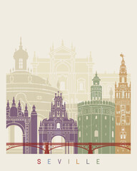 Seville V2 skyline poster
