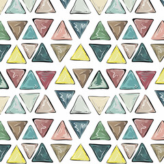Tiles, mosaic of glossy triangles. Pattern, colored Desktop wallpaper, pattern on fabric, background. Vector pattern.
