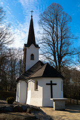 Fototapeta na wymiar The chapel on the Kronberg in Strass im Attergau, Upper Austria