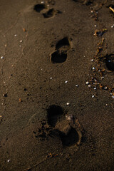 Ureki, Georgia, black sand on the beach