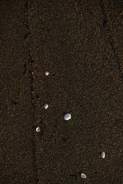 Ureki, Georgia, black sand on the beach
