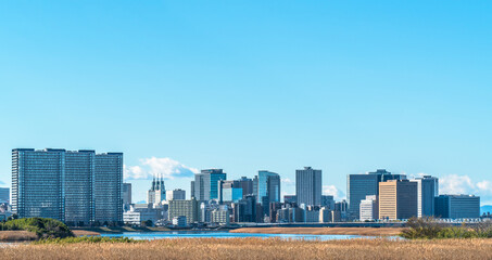 Fototapeta premium 川崎駅周辺の街並み【神奈川県・川崎市】