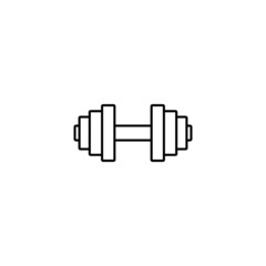 Fototapeta premium Dumbbell icon. Isolated vector illustration on white background.