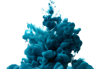 Abstract explosion of paint. Splash background of mixed ink in water