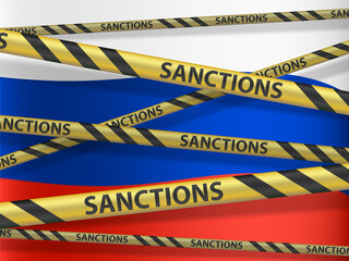 Word Sanctions on a cordon tape