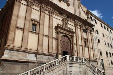Obraz premium baroque church (ste catherine) in palermo in sicily (italy) 