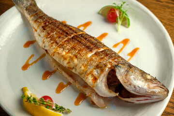 Fried trout with