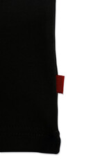 Black plain short sleeve cotton T-Shirt template isolated on a white background