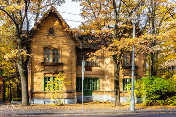 Russia, Moscow, Timiryazevsky district: Williams soil scientist house, cottage in the "English style", built in 1874.