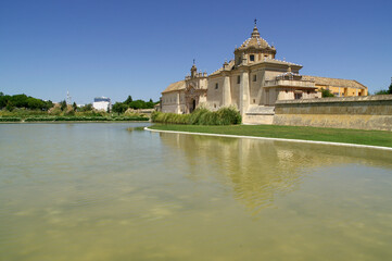 Fototapeta na wymiar Sevilla (Spain). Lake next to the Cartuja Monastery of Seville