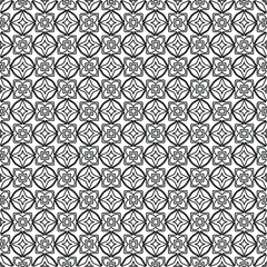 Vector monochrome pattern, Abstract texture for fabric print, card, table cloth, furniture, banner, cover, invitation, decoration, wrapping.Repeating geometric tiles with stripe elements.
