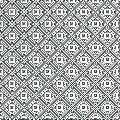 Vector monochrome pattern, Abstract texture for fabric print, card, table cloth, furniture, banner, cover, invitation, decoration, wrapping.Repeating geometric tiles with stripe elements.