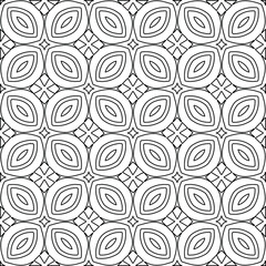 
Vector monochrome pattern, Abstract texture for fabric print, card, table cloth, furniture, banner, cover, invitation, decoration, wrapping.Repeating geometric tiles with stripe elements.Black and 
w