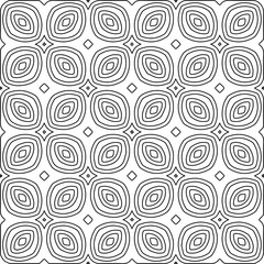 
Vector monochrome pattern, Abstract texture for fabric print, card, table cloth, furniture, banner, cover, invitation, decoration, wrapping.Repeating geometric tiles with stripe elements.Black and 
w