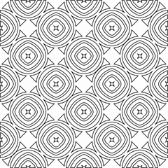 
Vector monochrome pattern, Abstract texture for fabric print, card, table cloth, furniture, banner, cover, invitation, decoration, wrapping.Repeating geometric tiles with stripe elements.Black and 
w