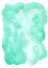 Watercolor green spot,background,drop,fill,texture.Suitable for greeting cards,invitations,design works,crafts and hobbies