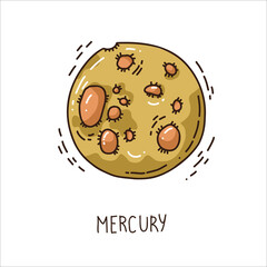cartoon planet Mercury