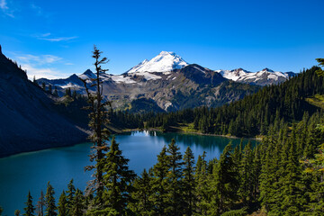 Mount Baker in the Cascade Range, Washington, United States of America