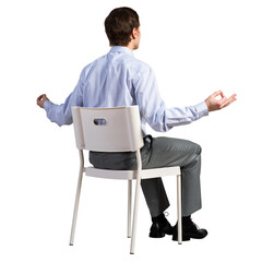businessman on a chair