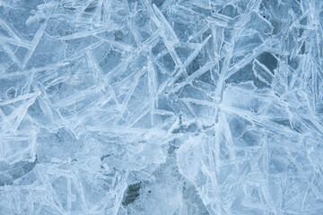 Obraz premium blue ice texture background