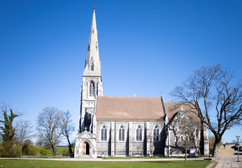 Fototapeta na wymiar St. Alban Church - Anglican church in Copenhagen, Denmark. High quality photo