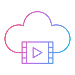 Cloud Movie Icon Design