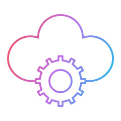 Cloud Settings Icon Design