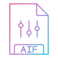 AIF File Format Icon Design