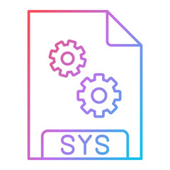 SYS File Format Icon Design