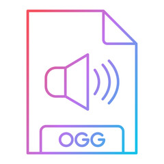 OGG File Format Icon Design