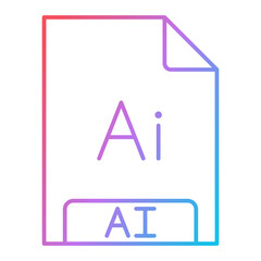 AI File Format Icon Design