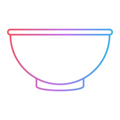 Plastic Bowl Icon Design