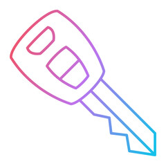 Car Key Icon Design