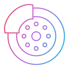 Brake Disc Icon Design