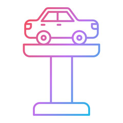 Car Lift Icon Design