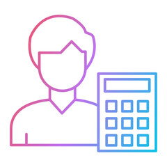 Accountant Icon Design