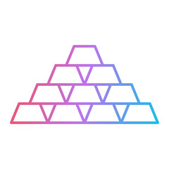 Gold Bars Icon Design