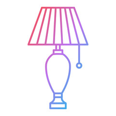 Table Lamp Icon Design