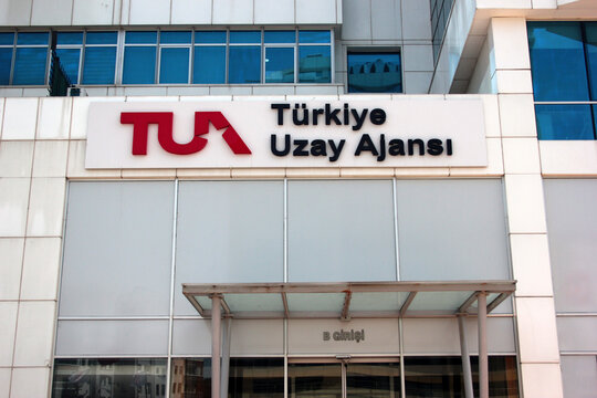 Ankara, Turkey - April 18, 2022: Headquarters Of Turkish Space Agency, A Government Agency For National Aerospace Research In Turkey. It Was Established By A Presidential Decree In 2018.