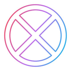 No Stopping Icon Design