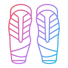 Shin Guards Icon Design