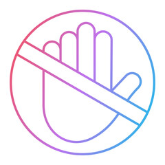 Do Not Touch Icon Design