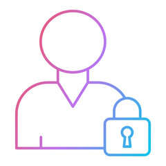 Private Account Icon Design