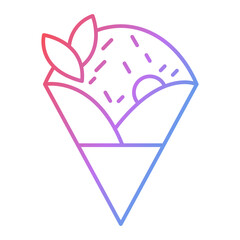 Crepe Icon Design